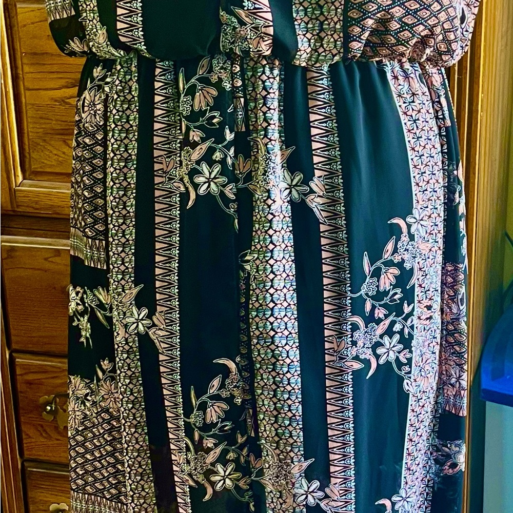 Maurices Black Floral Dress